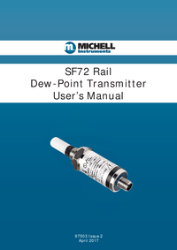 Thumbnail of document Manual - SF72 Rail Moisture Transmitter